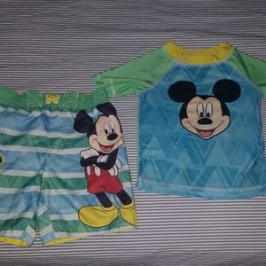 Toddler boy Mickey Mouse swim suit